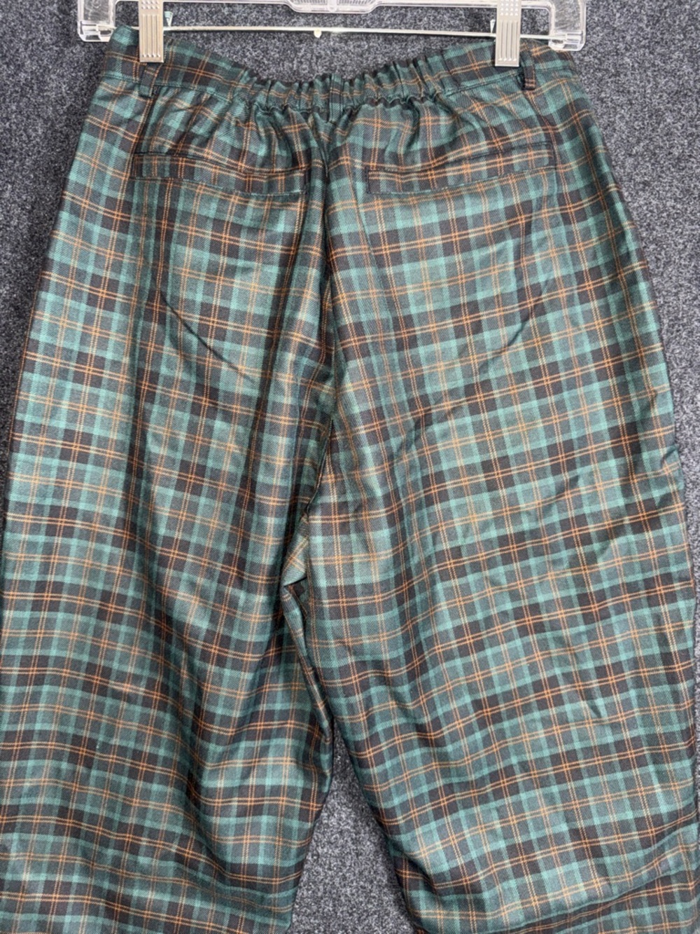 Disturbia Green and Brown Plaid Tapered Chinos 6 - Picture 7 of 8